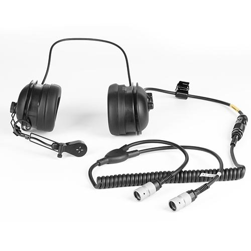 MK-1697 Headset with Y cable 2 U229/U connector for DH-132 helmet