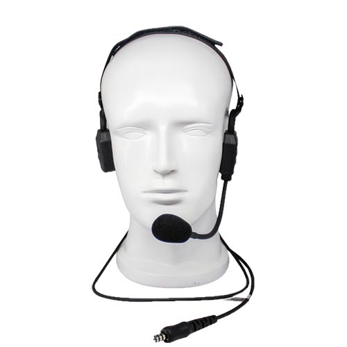 Tactical Bone Conduction SWAT Headset Boom Mic