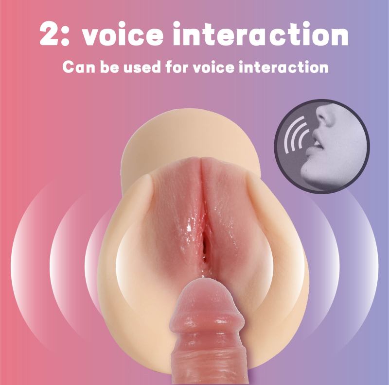 【一只河豚】Realistic Vagina Pocket Pussy Powerful Vibration Voice Interaction
