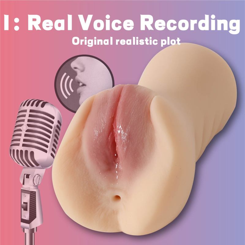 【一只河豚】Realistic Vagina Pocket Pussy Powerful Vibration Voice Interaction