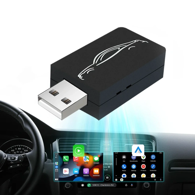 Wireless USB Dongle CarPlay& Android Auto 2-in-1