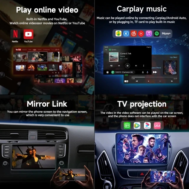 Carplay AI Box with YouTube Netflix