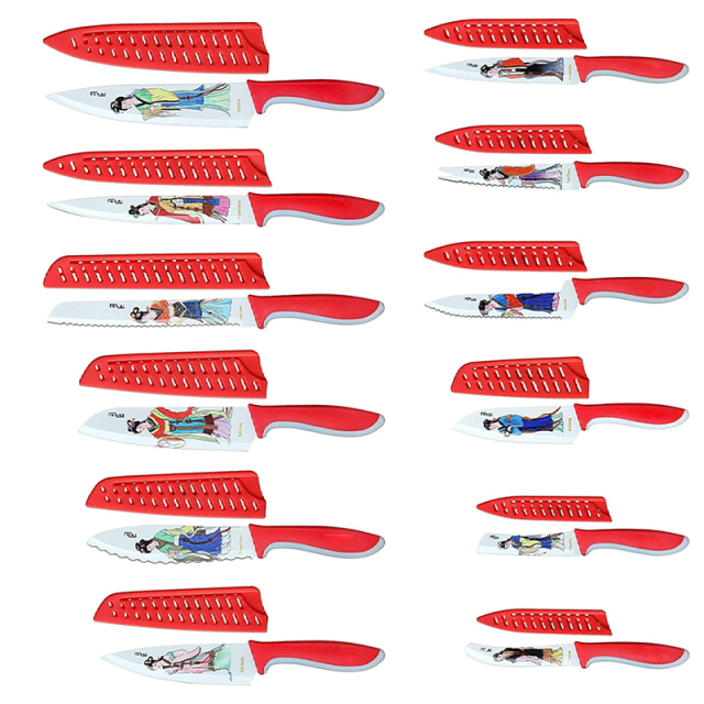 THE TWELVE BEAUTIES OF RED MANSIONS Calligraphy knife set limited Edition 24pcs knife set collection/24pcs gift box set