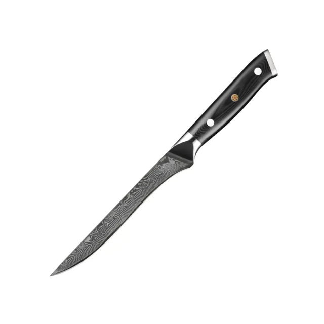 High Quality 6 Inch Damascus Steel Boning Knife With G10 Handle Damascus Boning Knife