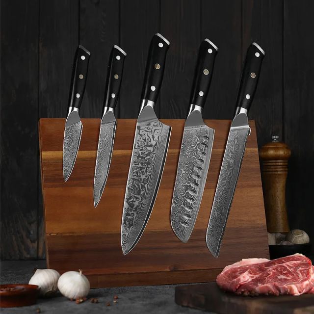 8 inch High Quality vg10 67 Layers Damascus Chef Knife G10 Handle Damascus bread Knife