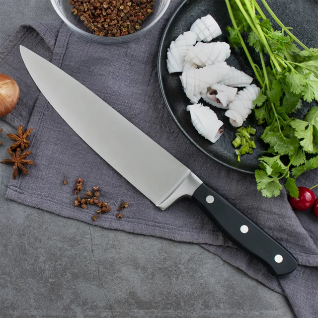 8 inch Kitchen Chef Knife Professional High Quality POM Handle Stainless Steel Kitchen Chef Knife