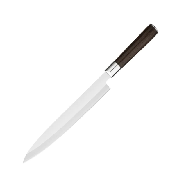 Japanese 300mm Slicing Sashimi Knife 5cr15 Sakimaru Sushi Knives Stainless Steel Sushi Knife With Wenge Wood Handle