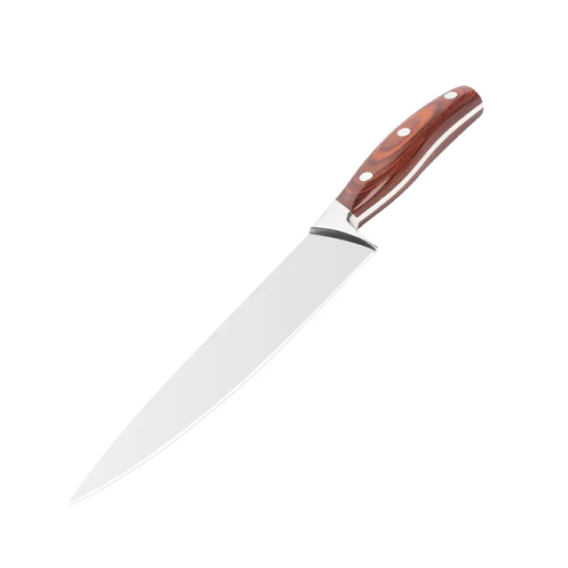 8 Inch Stainless Steel Kitchen Knife Ergonomic Pakka Wood Handle Kitchen Chef Knife
