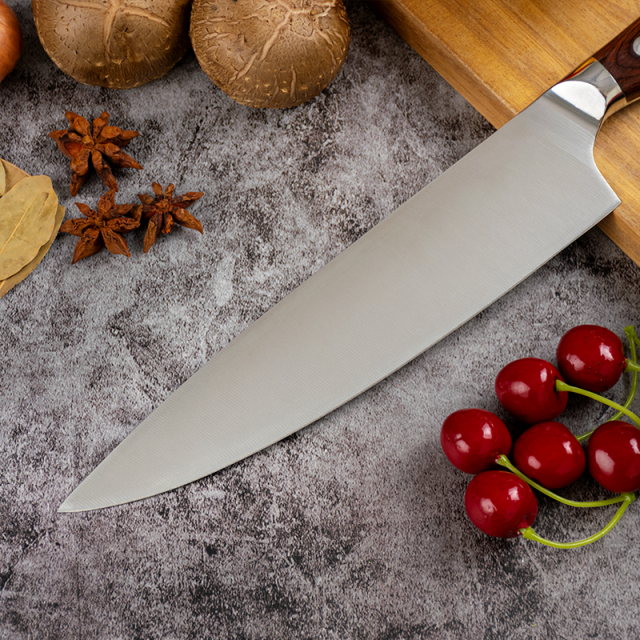 6 pcs Kitchen Knife Set 5Cr15 Blade Pakka Wood Handle Kitchen Knife Set