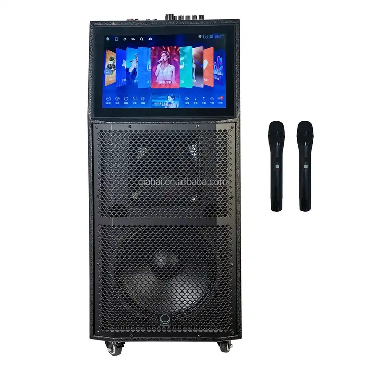 Touchscreen Active TB15 Portable 12 15 Inch Two-way loudspeaker loaded with a 15 inch woofer and a 1 inch HF compression driver