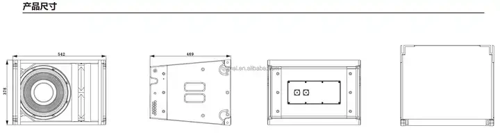 Waterproof LA12F New model 12 inch dsp audio Two-way full-range linne array subwoofer for outdoor performance stage loudspeakers