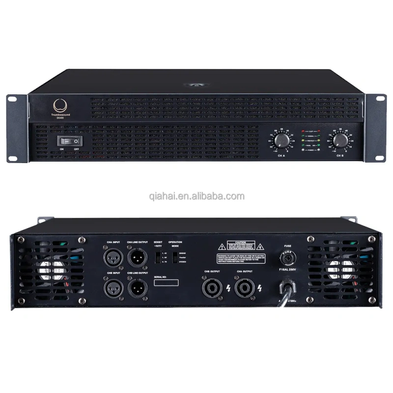 Professional Amplifier 2 Channels DE1300 2X1350W 8ohm Powered Pro Amps Outdoor Sound System DJ Equipment Audio 2 CH Amplifiers