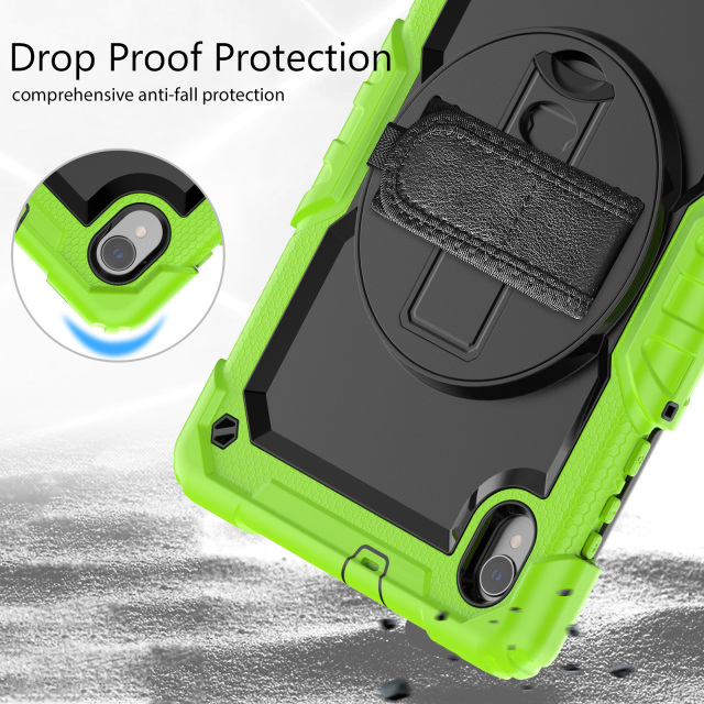 Heavy Duty Rugged TPU Tablet Case For Lenovo Tab M10 TB-X306X TB-X306F 10.1 Protective Cover With 360° Rotation Hand Strap tablet cover for Lenovo tab case Innovative tablet cover for Lenovo Tab