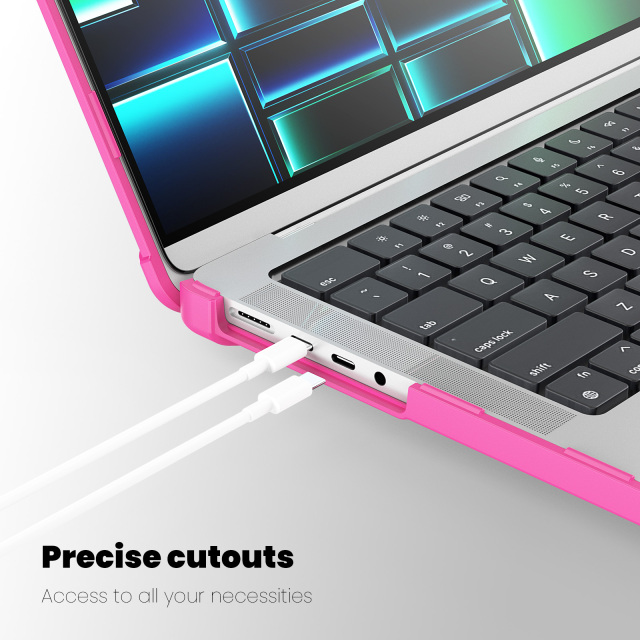 Shockproof Hard PC Laptop Cover Heavy Duty Rugged Macbook Case For Apple Macbook pro 14  A2442 M1 Pro / M1 Max/A2779 Protective Cover Bespoke computer case manufacturer
