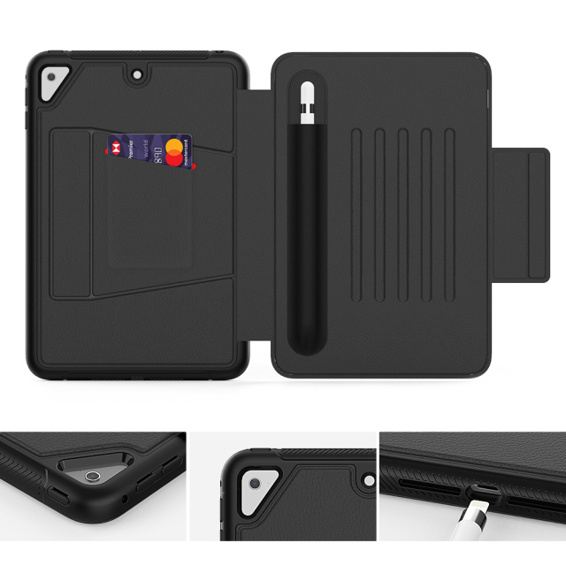 PU material  Auto-sleep function tablet case for  iPad mini 4/5 7.9 inch Multi-position adjustment bracket shockproof protective cover Magnetic flip cover for tablets Flip cover tablet case supplier