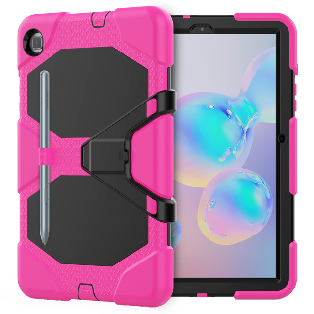 Shockproof  PC+silicon Ipad Case For Samsung S6 lite P610/P615 10.4 inch Protective Cover Heavy Duty Rugged Shockproof tablet Case With stand Ipad Case Full Body Protective  Factory direct supply