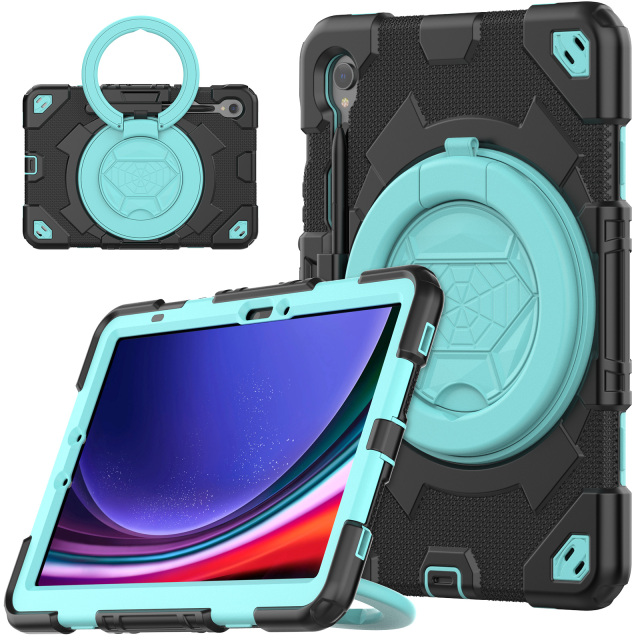 Tablet Case Factory Supply Shockproof Case Heavy Duty Rugged Cover For Samsung Tab S9 11Inch 2023 Full Body Protective Cover Kids proof Silicone Case With Adjustable Hand Grip
