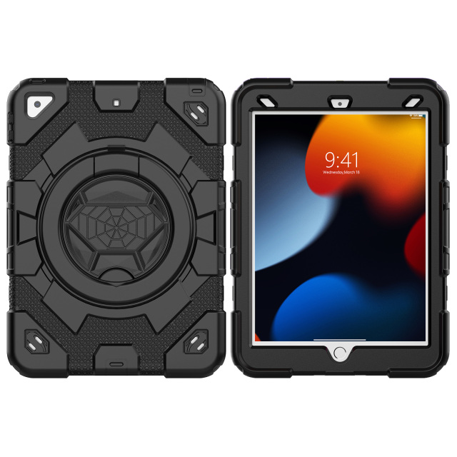 360 Rotation Hand Grip Kids Proof Protective Silicone Tablet Case For Ipad 7th 8th 9th 10.2 Shockproof Heavy Duty Rugged Cover With Directly Ipad Case Factory Price
