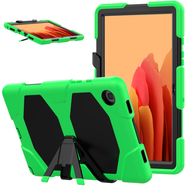 Shockproof  PC+silicon Samsung tab Case For Samsung A8 X200/X205 10.5 inch Protective Cover Heavy Duty Rugged Shockproof tablet Case With stand Ipad Case Full Body Protective  Factory direct supply