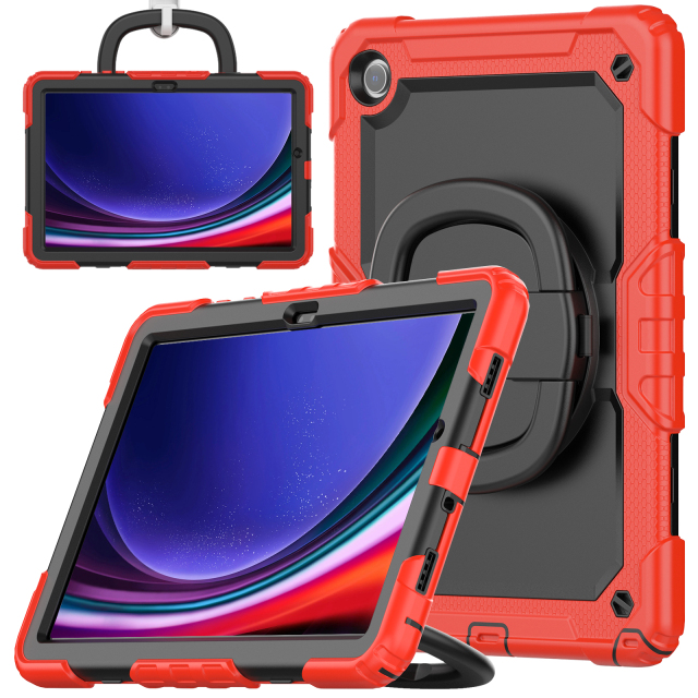 360 Rotation Hand Grip Shpckproof Protective Silicone Tablet Case For Samsung tab A9Plus 11 Inch 2023 Model(SM-X210/X216/X218) Heavy Duty Rugged Cover From Professional Ipad Case Manfacturer