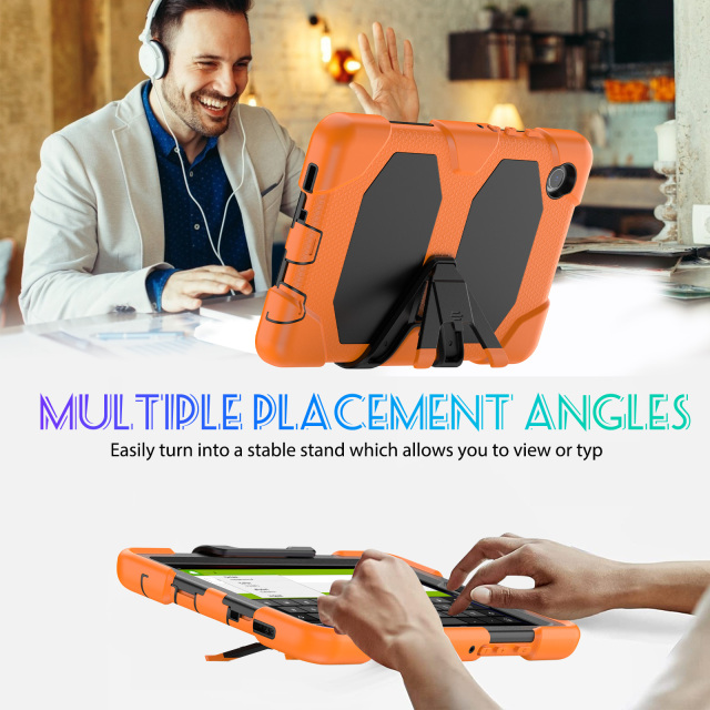 Shockproof PC+silicon Tablet Case For Samsung Tab A9 8.7Inch 2023 (SM-X115) Protective Cover Heavy Duty Rugged Shockproof tablet Case With stand Ipad Case Full Body Protective Factory direct supply