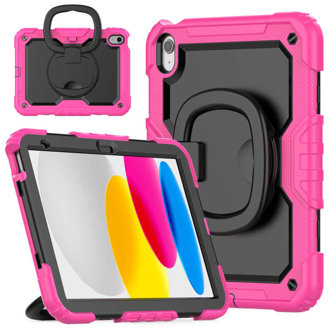 Heavy Duty Rugged Silicone Tablet Case For Ipad 10th generation 10.9 2022  Full Body Protective Cover With 360 Rotation Hand Grip Case  From High Quality Ipad Case Factory