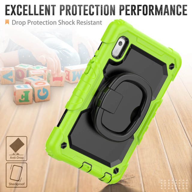 2023 Newest Heavy Duty Rugged Shockproof Silicone Tablet Case For Lenovo tab M9 9.0 inch(TB310) 2023 Full Body Protective Cover With Hand Grip And Adjustable Shoulder Strap Tablet Case