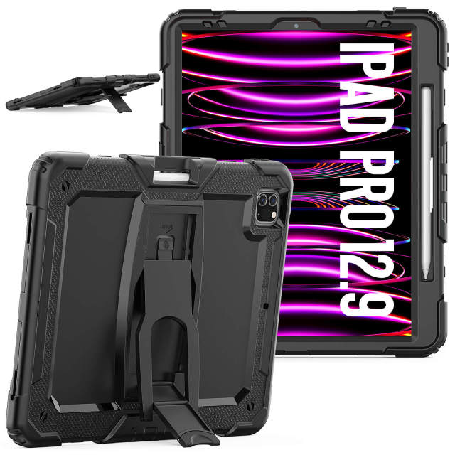 Factory Wholesale Cheap Price Ipad Case For Ipad Pro 12.9 2018/2020/2021/2022 univeral Cover With Built-In Kickstand Heavy Duty Rugged Ipad Cover
