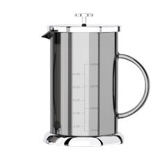 Master C French Press Coffee Maker, 27 oz, Stainless Steel, 4 Filters, Double Insulated, Rust-Free, Dishwasher Safe