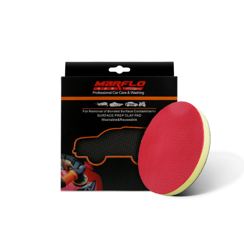 Accept custom 5" 130 mm magic clay disco pad, speed clay pad for car washing to removal contaminants from car paints