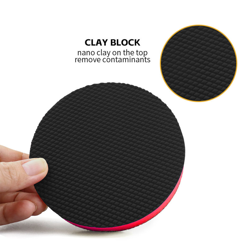 Fine Black Blue Red Clay Pad 150mm 125mm, speed clay pad and  6" 5" 4"  3" clay pad hard clay pads