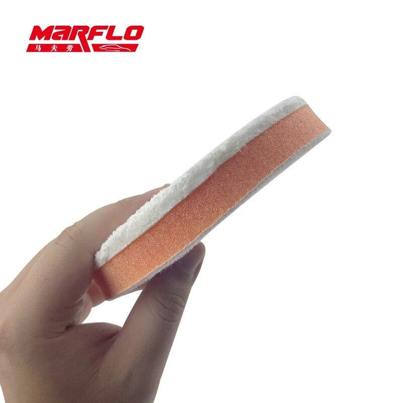 Microfiber Wax Applicator Sponge Polishing Buff Pad Remove Moderate Paint Car Care Marflo Brilliatec BT-6013h