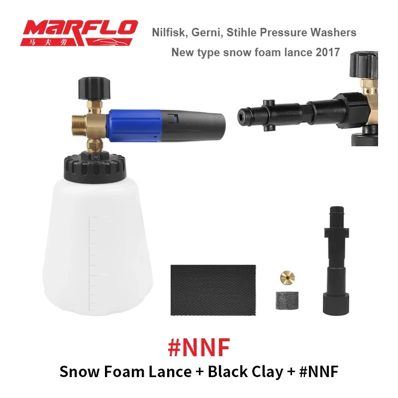 MARFLO New Snow Foam Gun Lance for Water Gun Lavor Karcher HDS Nilfisk Black&Decker Makita AR Blue Intersko
