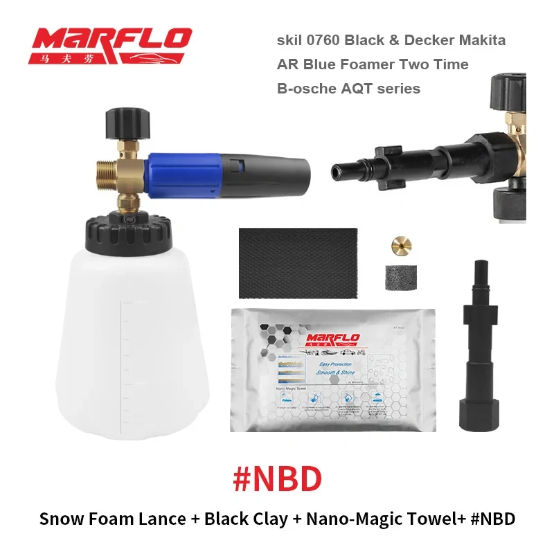 OEM Snow Foam Gun Lance for Water Gun Lavor Karcher HDS Nilfisk Black&Decker Makita AR Blue Intersko