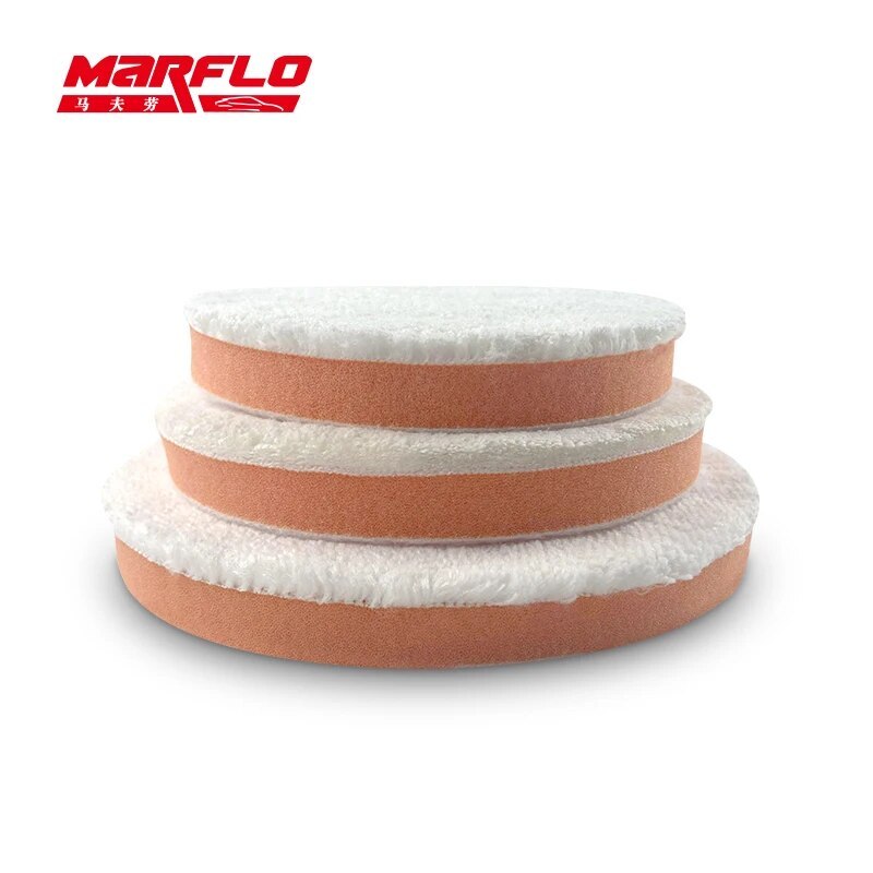 Microfiber Wax Applicator Sponge Polishing Buff Pad Remove Moderate Paint Car Care Marflo Brilliatec BT-6013h