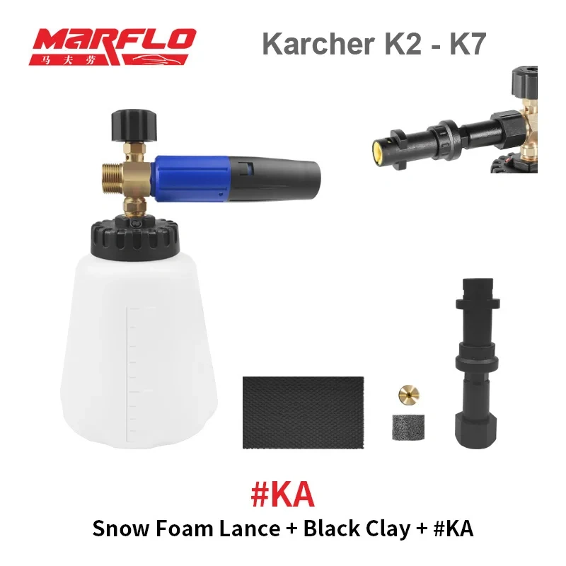 Marflo New Snow Foam Gun Lance for Water Gun Lavor Karcher HDS Nilfisk Black&Decker Makita AR Blue Intersko