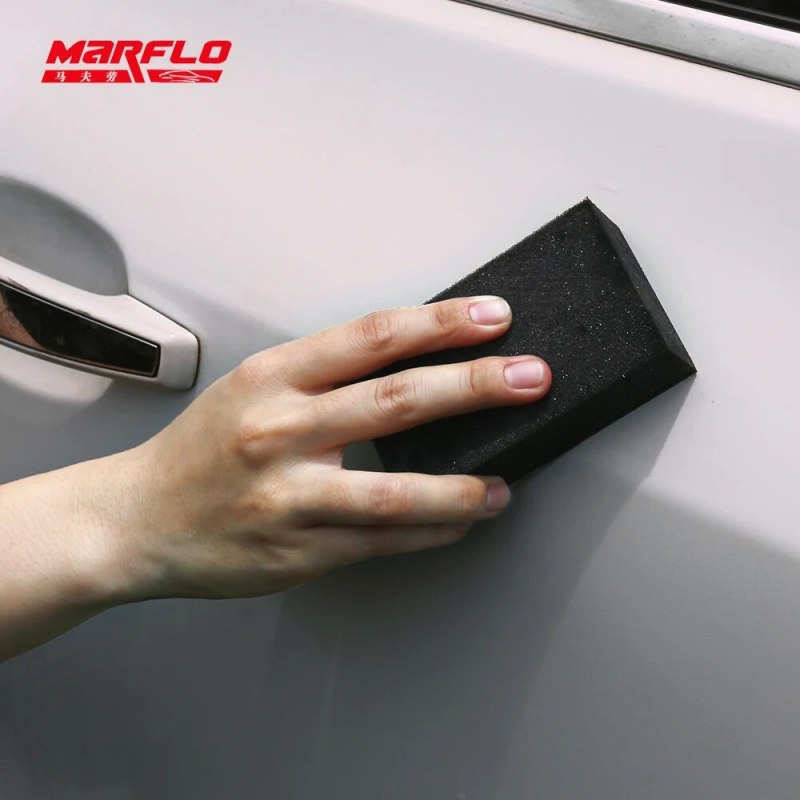 Marflo Car Washing Paint Cleaner Magic Clay Bar Block Sponge Clay Removal Contaminants Before Paint Wax Ceramic Coating