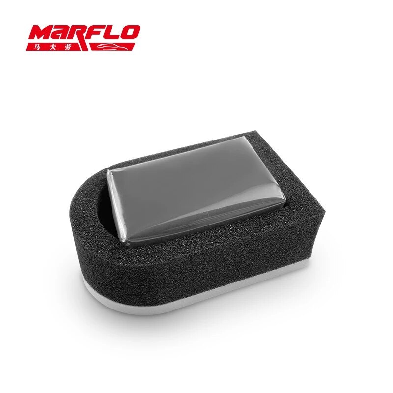 Marflo Magic Clay Bar 4pcs With Sponge Applicator Blue Yellow Auto Cleaning Car Detailing Clean Washer By Brilliatech