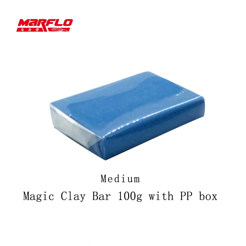Marflo Car Wash Detailing Magic Clay Bar 100g Fine Medium King Grade Heavy 80g New Piont Clay Bar Powerful Removal Contaminants