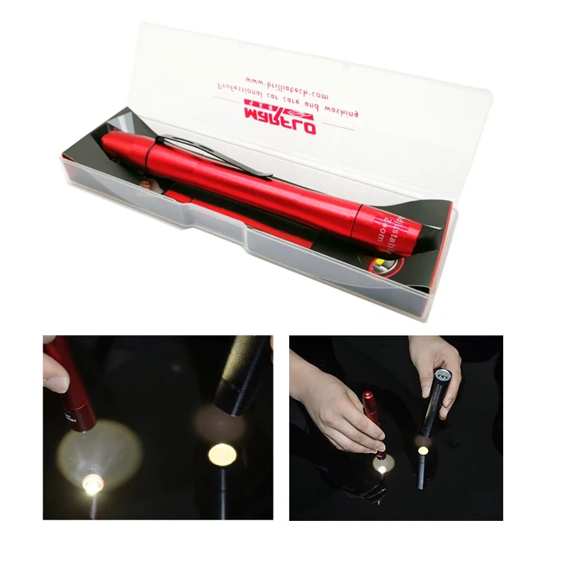 Paint Cleaner Car Paint Checking Swirl Finder Light Pen Lighter for Car Washing and Paint Finish Tools Marflo