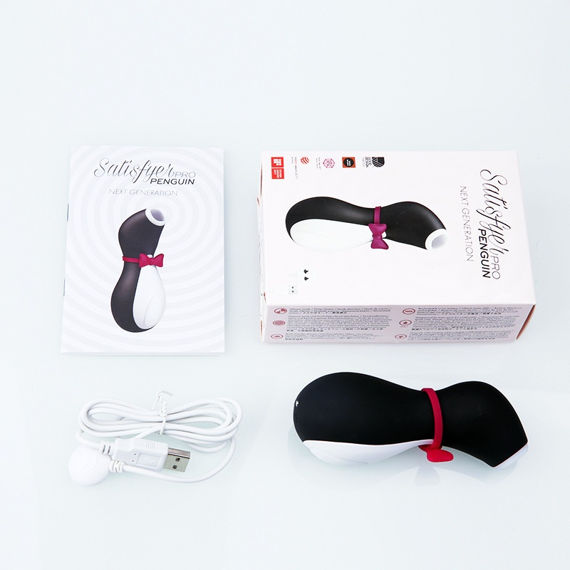 Инструмент для женской мастурбации. Массажер для женского влагалища. Satisfyer Pro Penguin сосательное устройство для внешней стимуляции мастурбации.