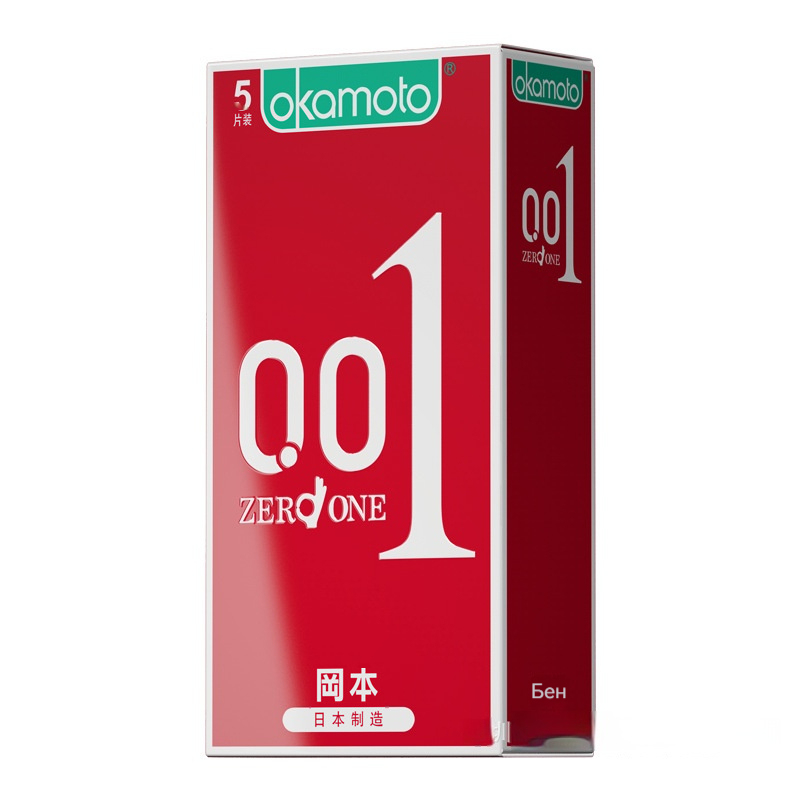Okamoto 001 подлинный товар импортных презервативов. Ультратонкий ультратонкий презерватив 0,01.