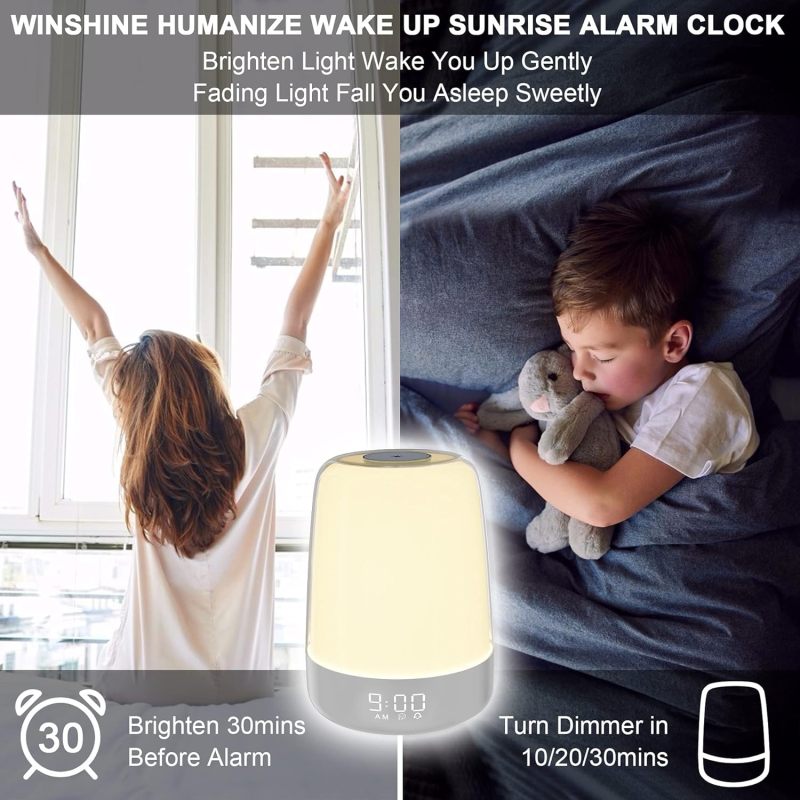 Night Lamp Simulating Natural Sunrise Awakening LED Lamp