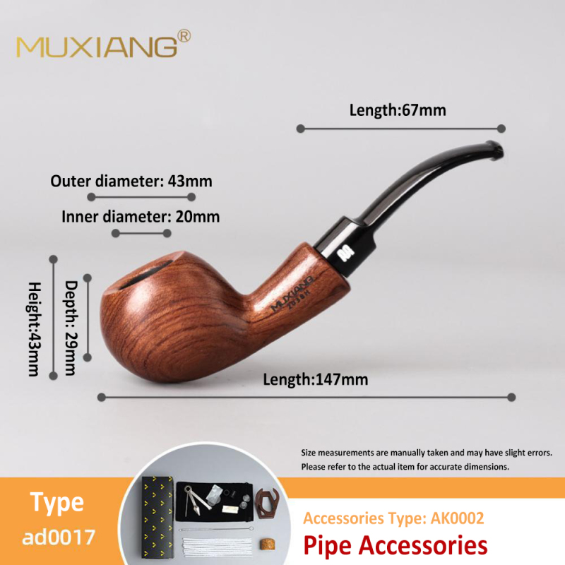 Deluxe Classic Natural Tobacco Pipe Smoking Pipe