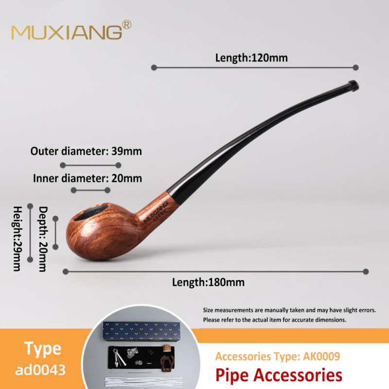 Deluxe Classic Natural Tobacco Pipe Smoking Pipe