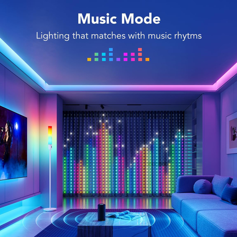 Led Strip Lights 30M Smart Light Strips with App Control Remote, 5050 RGB Led Lights for Bedroom, Music Sync Color Changing Lights for Room Party
