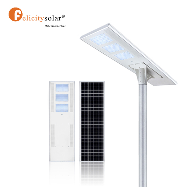 A3 100W-S Aluminum Solar Street Light led all in one solar street light with remote waterproof