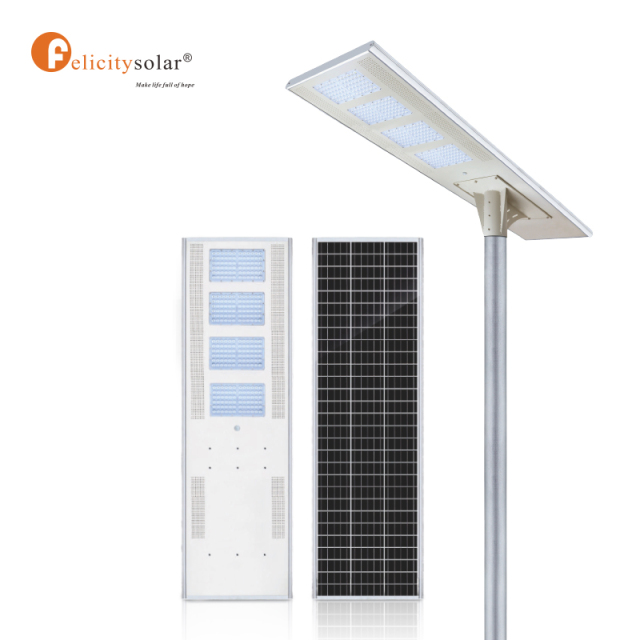 A3 150W Aluminum Solar Street Light led all in one solar street light with remote waterproof