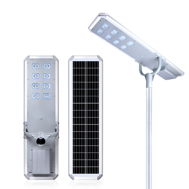 D2 60W Outdoor All in One Solar Street Light Waterproof Radar Sensing Control Solar Light