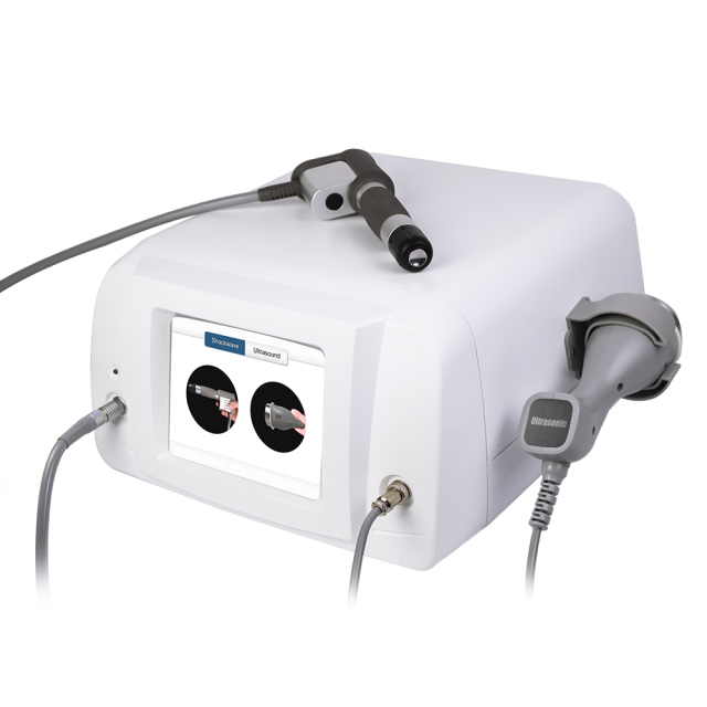 2-in-1 Physiotherapy Machine With Shockwave And Ultrasonic Therapy.